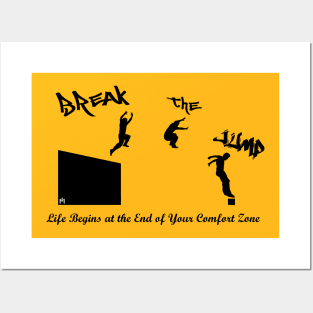 Parkour - breaking jump Posters and Art
